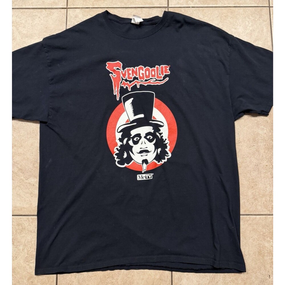 Svengoolie MeTV Limited Shirt Mens Size XXL Black Horror TV Chicken Thrower Tee